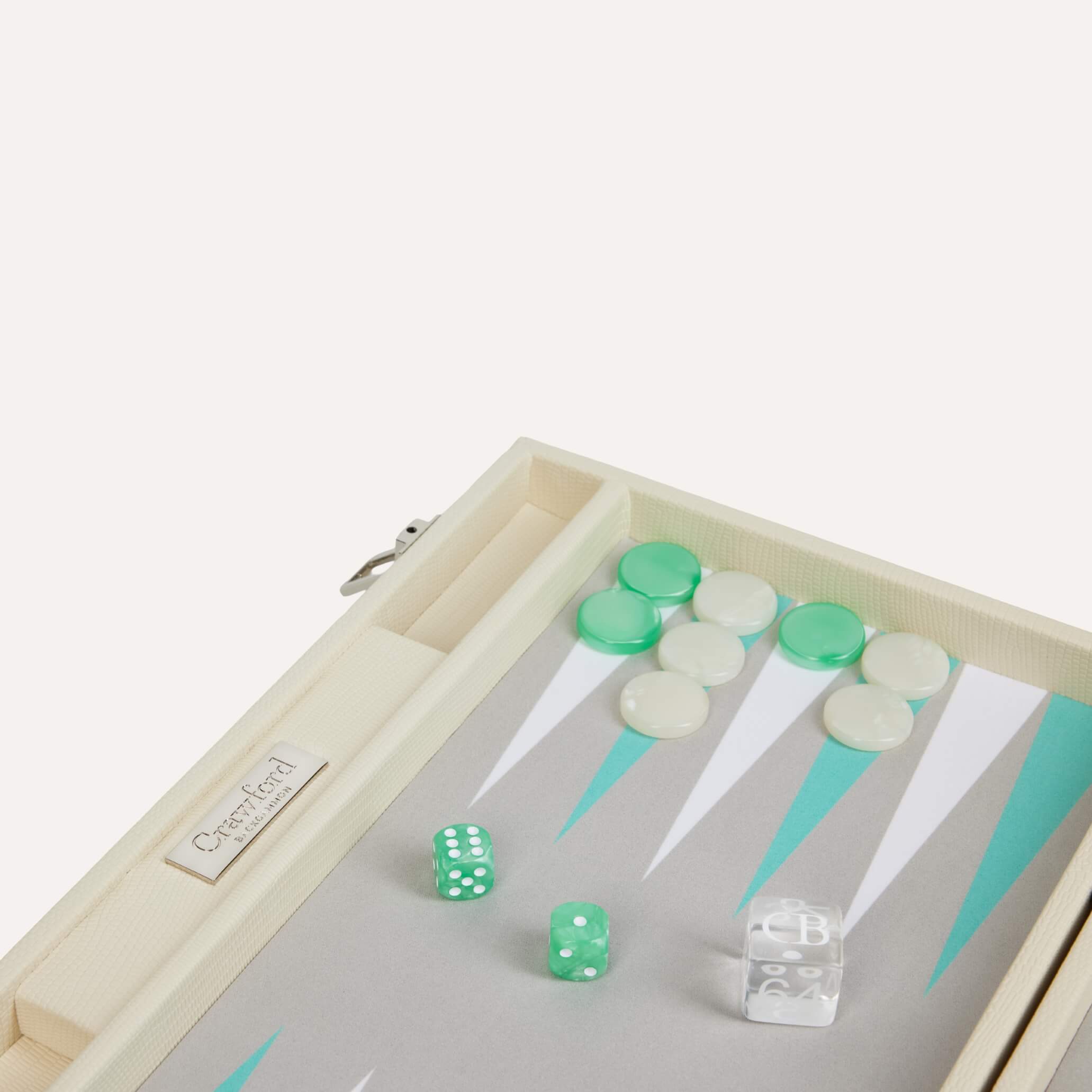 Backgammon - Craie Cuir Lézard