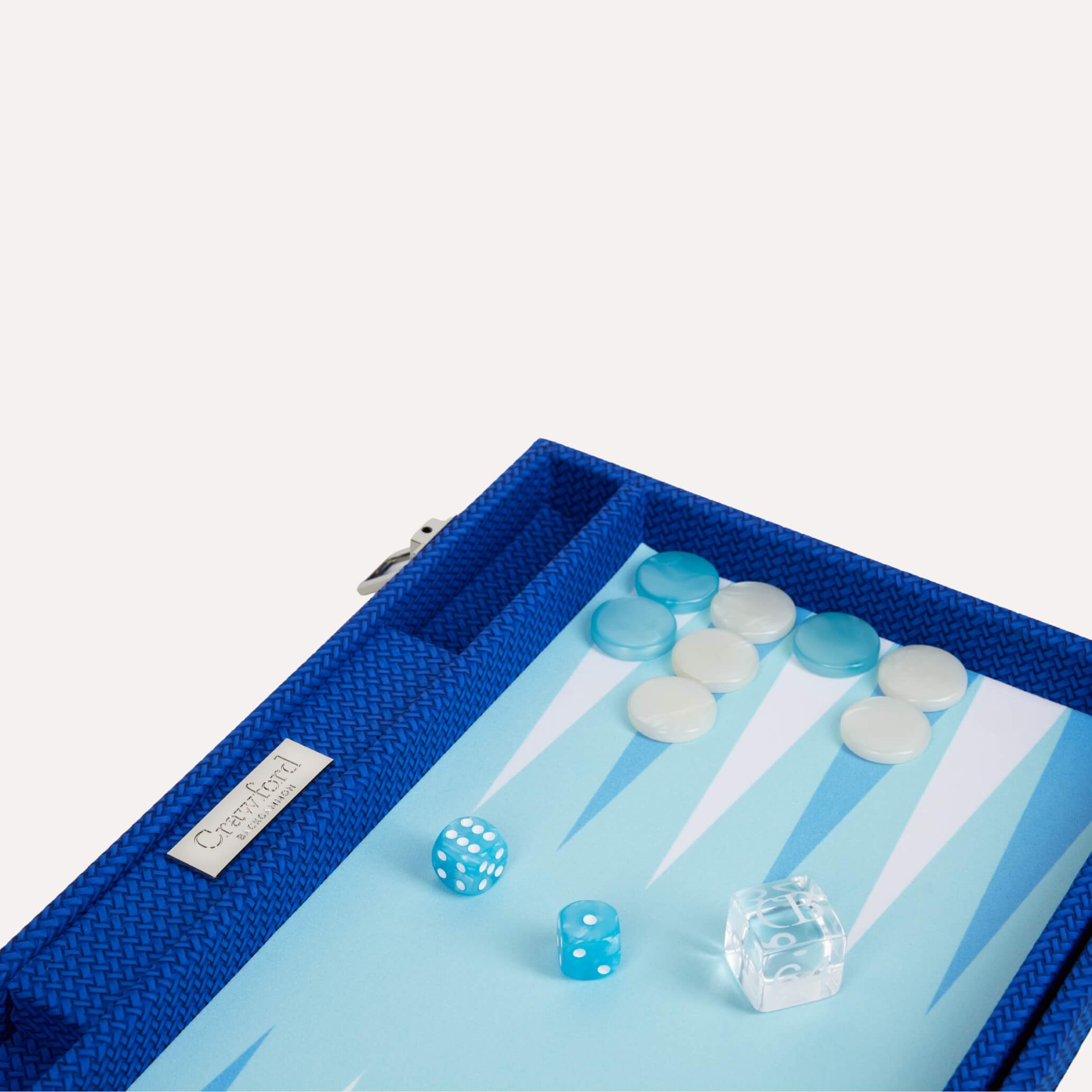 Backgammon - Bleu Marine Tressé