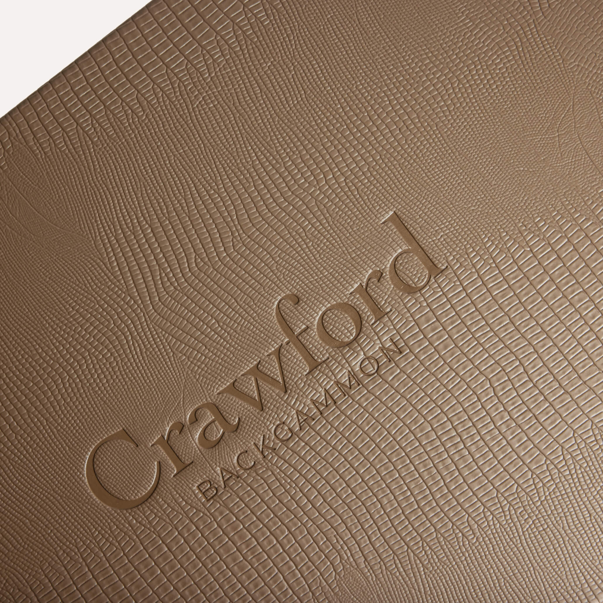 Backgammon - Taupe Cuir Alligator