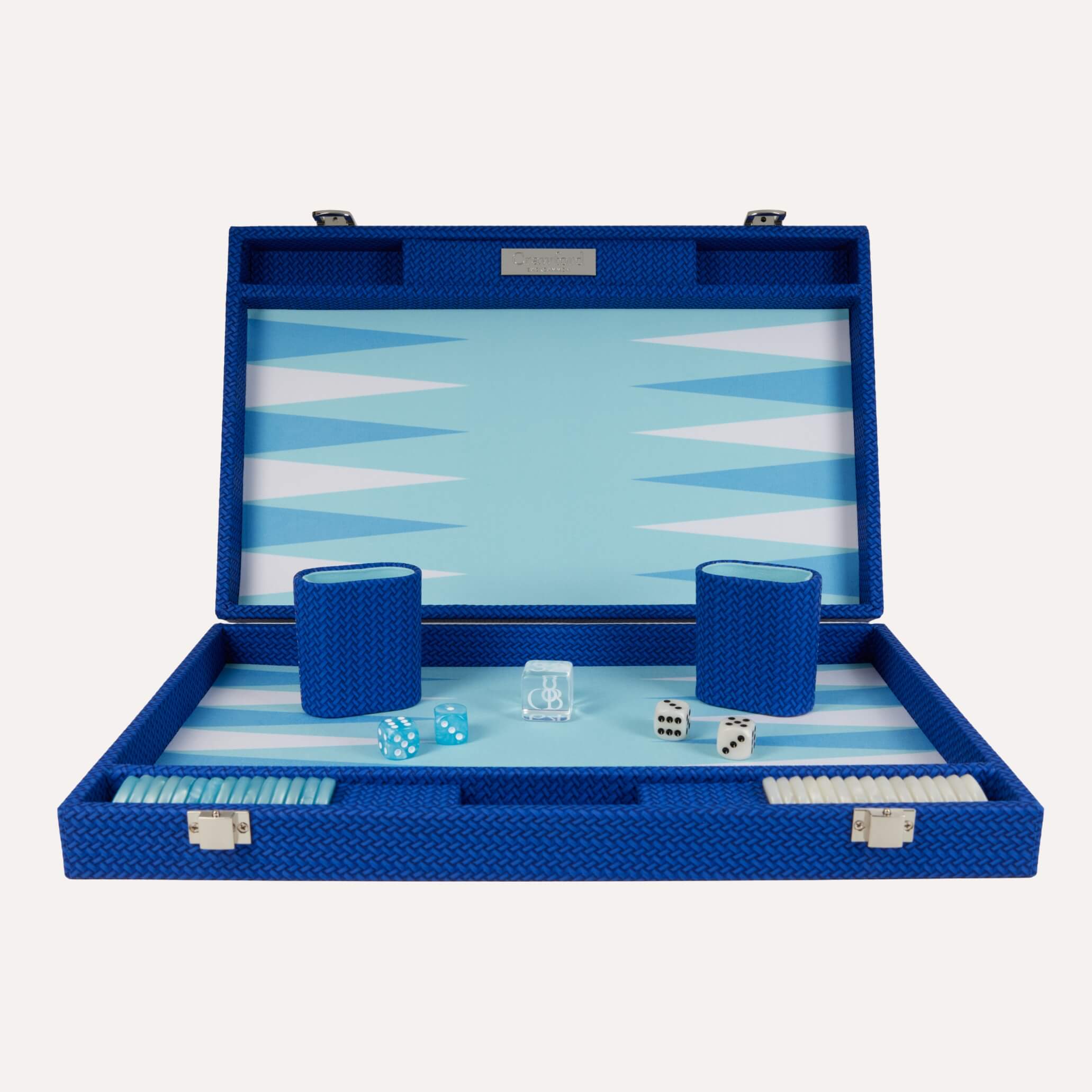 Backgammon - Bleu Marine Tressé