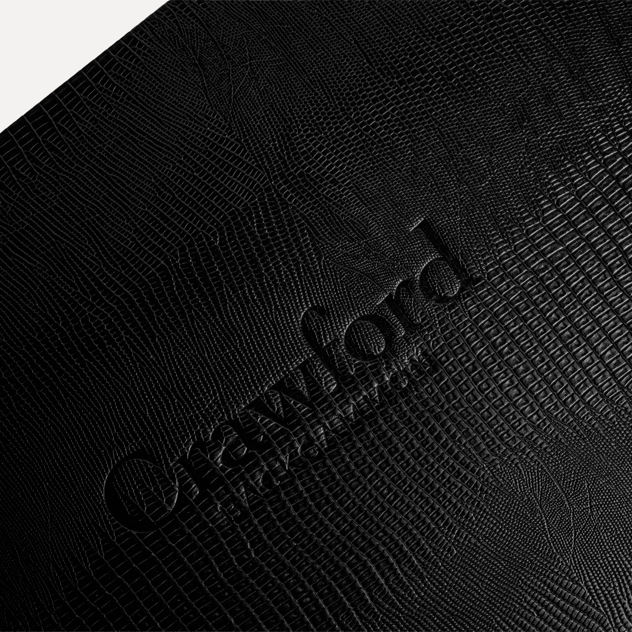 Backgammon - Noir Cuir Alligator